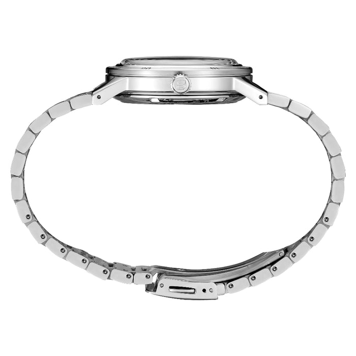 Seiko Presage Men's Brown Dial Silver Stainless Steel Band Analog Automatic Watch - SRPL09