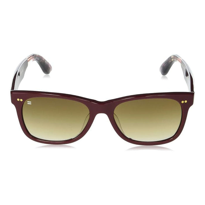 TOMS Unisex Black Teal Satin Crystal Frame Solid Brown Mirror Lens Bellini Round Sunglasses - 10015491
