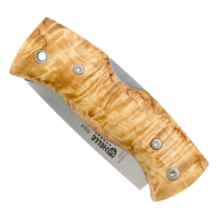 Helle Curly Birch Stainless Steel Foldable Knife - 200657