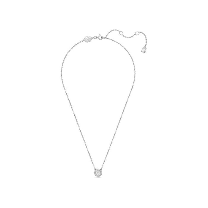 Swarovski Women's Clear Circle Cut Crystals on a Rhodium Finish Setting Constella Pendant Necklace - 5636264