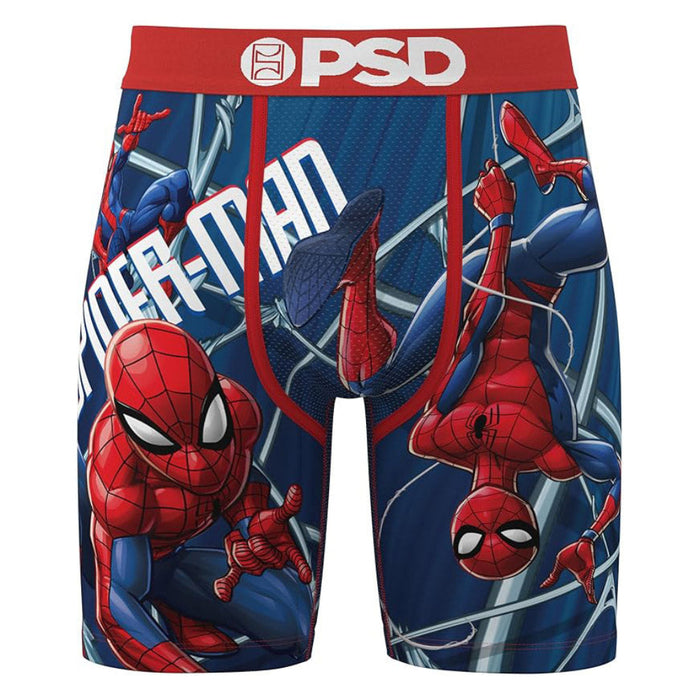 PSD Men's Multicolor Marvel Webbed Up Standard Length Boxer Briefs Extra Large Underwear - 425180114-MUL-XL