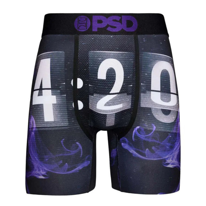 PSD Men's Black It's 4:20 Breathable Boxer Briefs Large Underwear - 123180138-BLK-L