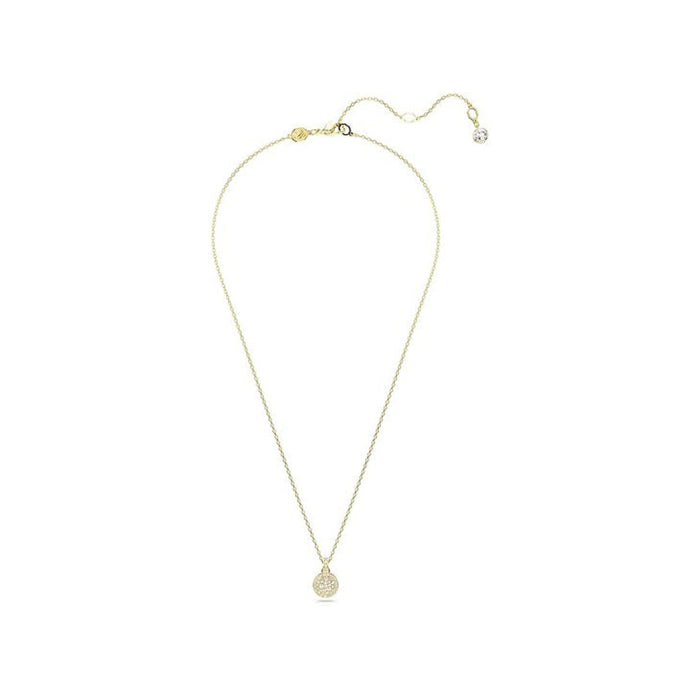 Swarovski Women's Meteor Pendant with Snow Pavé of Clear Round-Cut Crystals in a Gold-Tone Finished Setting Sublima Pendant Necklace - 5683443