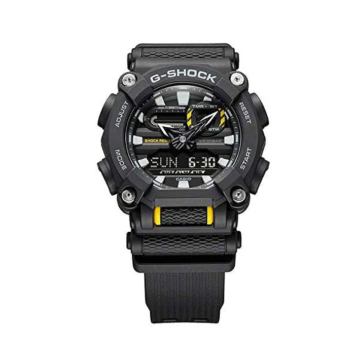 Casio Men's Black Dial Black Resin Band Analog-Digital G-Shock Quartz Sport Watch - GA-900-1ADR