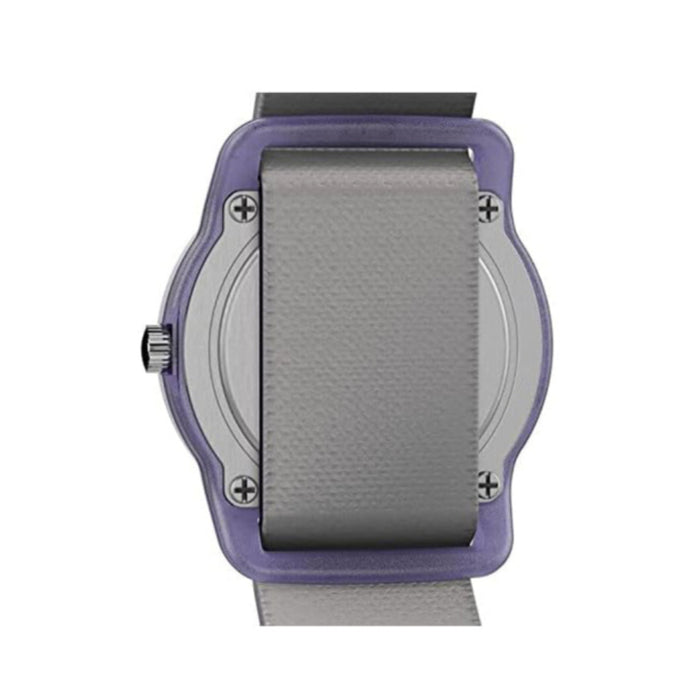 Timex Girls Time Machines White Dial Purple/Pandas Elastic Fabric Strap Analog Quartz Watch - TW7C770-M