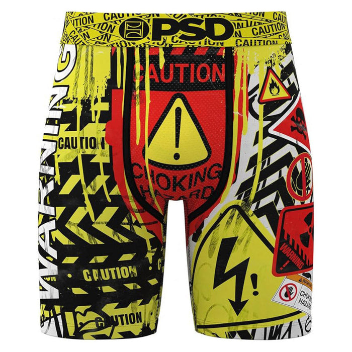 PSD Men's Multicolor Caution Boxer Briefs Medium Underwear - 325180166-MUL-M