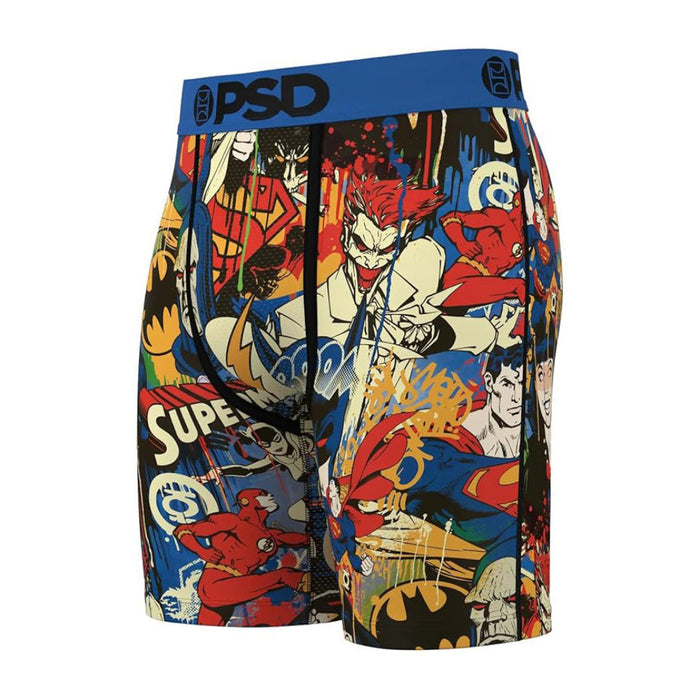 PSD Men's Multicolor Dc Squad Boxer Briefs Extra Large Underwear - 424180032-MUL-XL