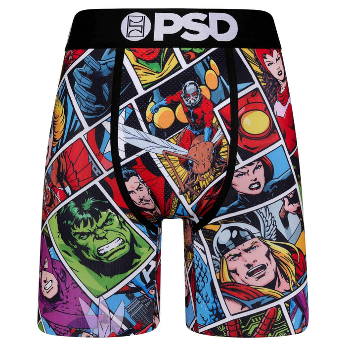 PSD Men's Multicolor Marvel Comic Boxer Briefs Underwear - 423180201-MUL