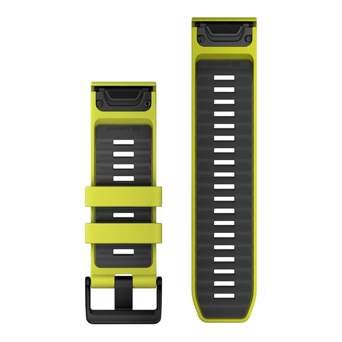 Garmin Unisex Amp Yellow/Graphite Silicone 26MM QuickFit Watch Band - 010-13393-08