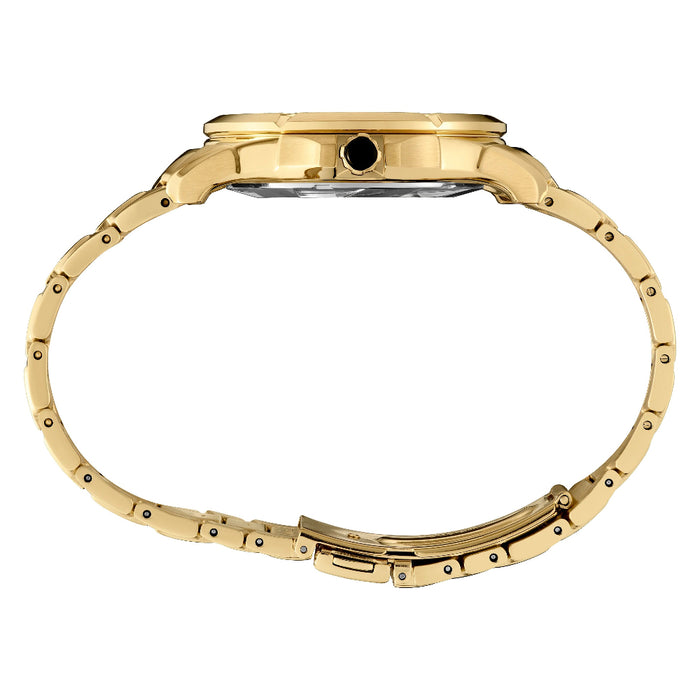 Seiko Coutura Men's Black Dial Gold Stainless Steel Band Quartz Watch - SUR566