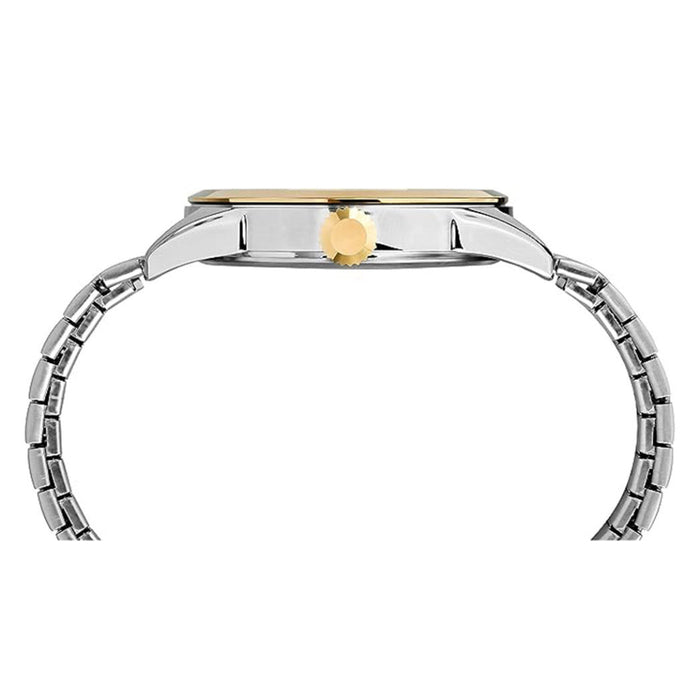 Timex Men's White Dial Two Tone Stainless Steel Band Briarwood Quartz Watch - TW2R48100