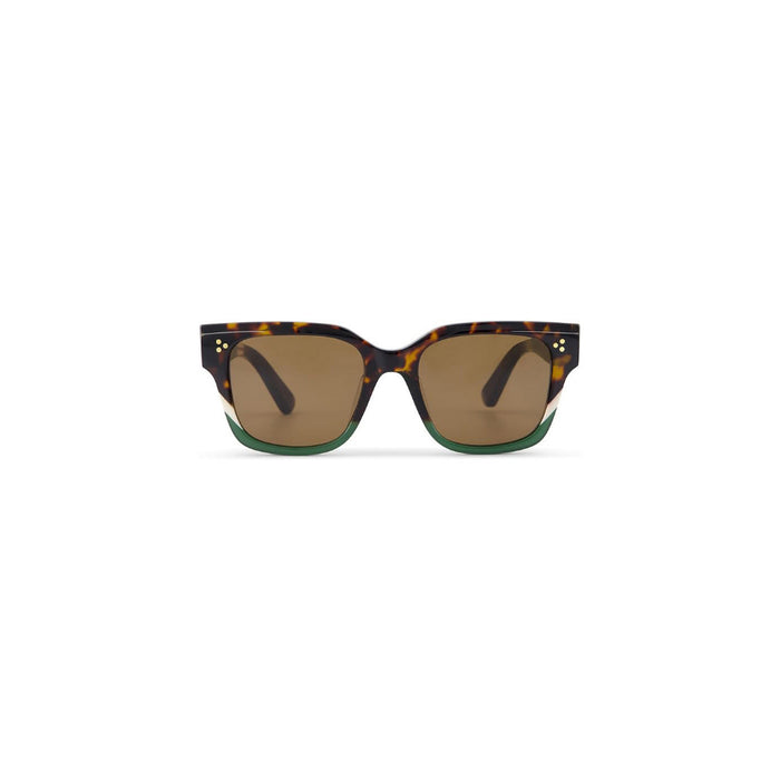 TOMS Women's Seaweed Lamination Solid Brown Madison Square Sunglasses - 10021686