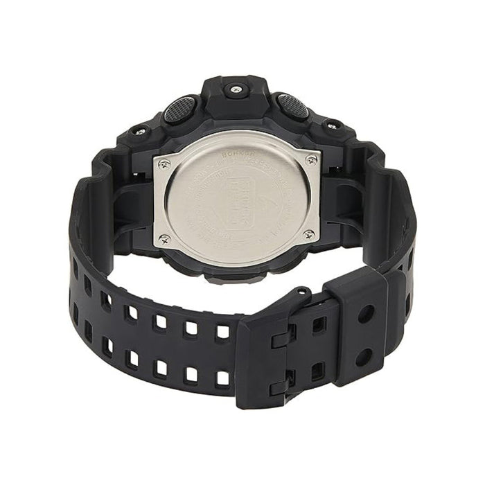Casio Men's Black Dial Black Resin Band Analog-Digital G-Shock Quartz Watch - GA-700-1BDR