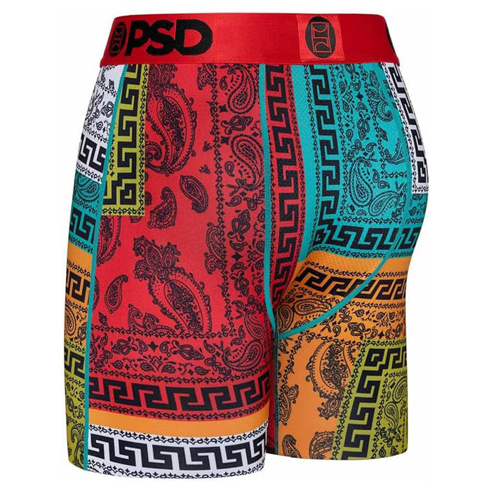 PSD Men's Multicolor Meander Love Boxer Briefs Underwear - 323180076-MUL