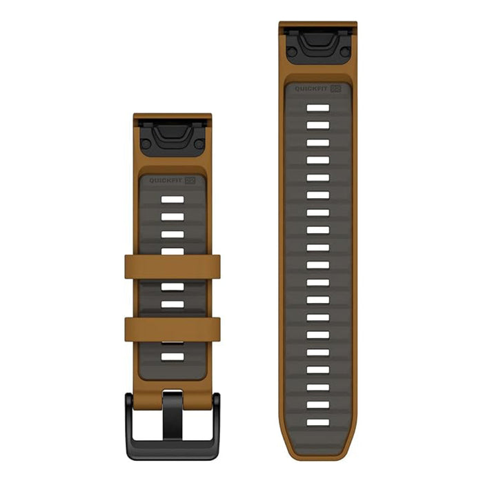 Garmin Unisex Autumn/Pebble Gray Silicone 22MM QuickFit Watch Band - 010-13392-03