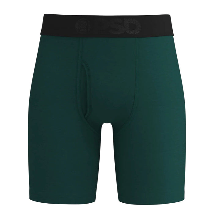 PSD Men's Deep Green Solid Luxe Modal Boxer Briefs Medium Underwear - 325180099-GRN-M