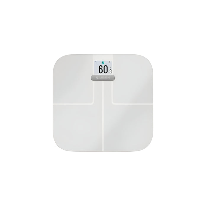 Garmin Index S2 White Smart Scale With Wireless Connectivity Measure Body Fat Muscle Bone Mass Body Water% And More - 010-02294-03