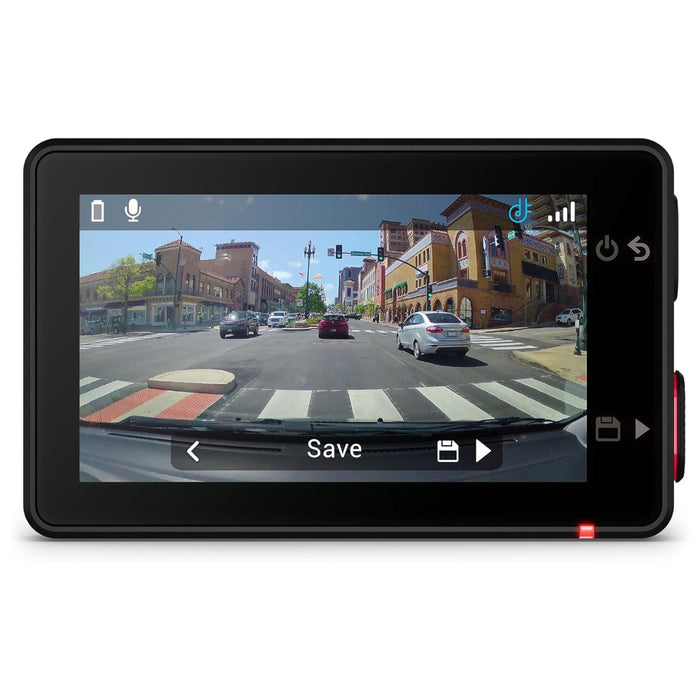 Garmin Dash Cam™ X310 Unisex Black Compact 4k Ultra HD Touchscreen Dash Camera With A 140-degree Field Of View Built In Clarity™ Polarizer Voice Controlled GPS 2.4-Inch Display Automatic Recording - 010-02860-00