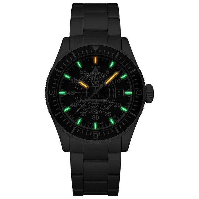 Luminox Men's Black Dial Silver Stainless Steel Band Automatic Quartz Watch - XA.9601.M