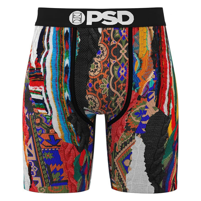 PSD Men's Multicolor Knit Split Boxer Briefs XX-Large Underwear - 425180072-MUL-XXL