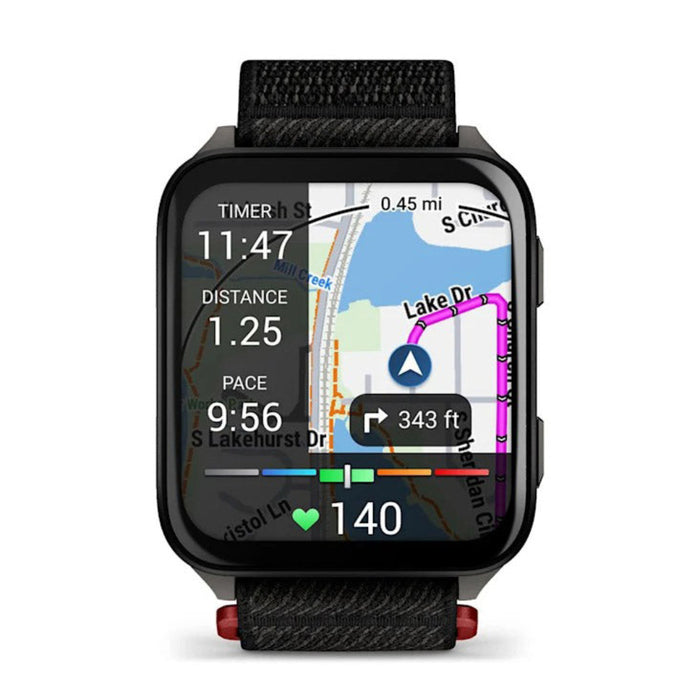 Garmin® Venu® X1 Unisex Black With Slate Titanium Caseback And Black ComfortFit Nylon Band AMOLED Display Advanced Health And Fitness Features Thin And Lightweight GPS Smartwatch  - 010-02980-00