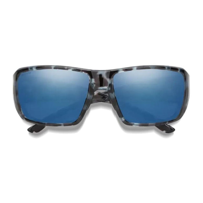 Smith Unisex Sky Tortoise Frame Chromapop Blue Mirror Lens Polarized Guides Choice Small-fit Performance Sunglasses - 205881JBW57QG