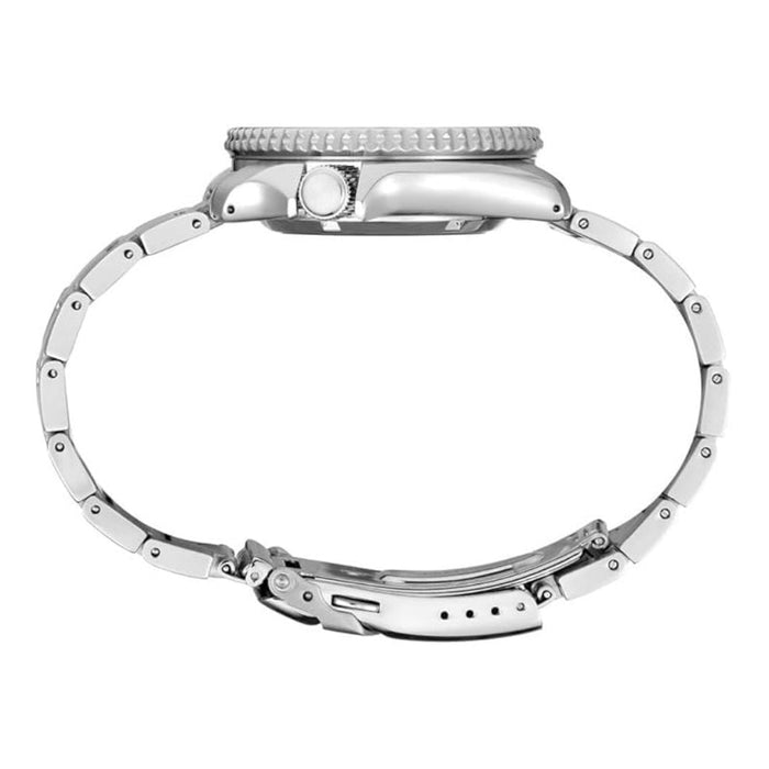 Seiko 55th Anniversary Special Edition Men's Orange Dial Silver Stainless Steel Band Analog Automatic 5 Sports Watch - SRPK11