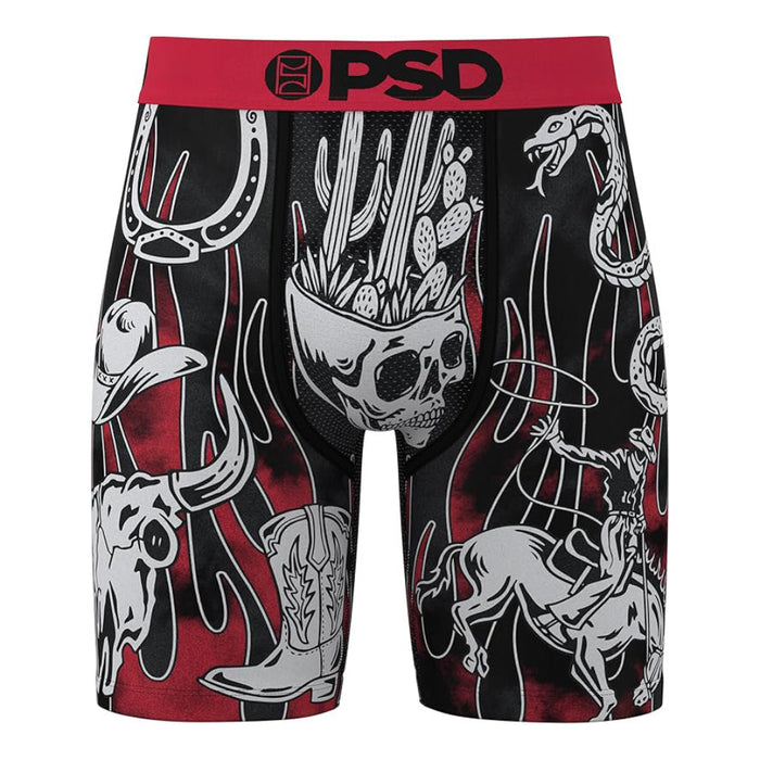 PSD Men's Multicolor Cowboy Print Boxer Briefs Extra Large Underwear - 125180222-MUL-XL