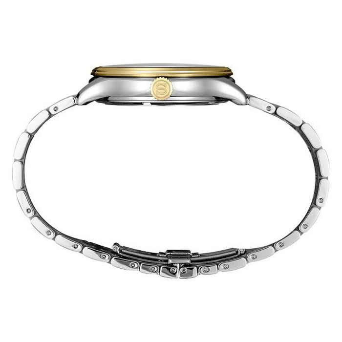 Seiko Presage Men's Gold Dial Silver-gold Two-tone Stainless Steel Band Analog Automatic Watch - SSA464