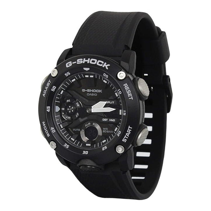 Casio Men's Black Dial Black Plastic Band Analog-Digital G-Shock Quartz Watch - GA-20000S-1ADR