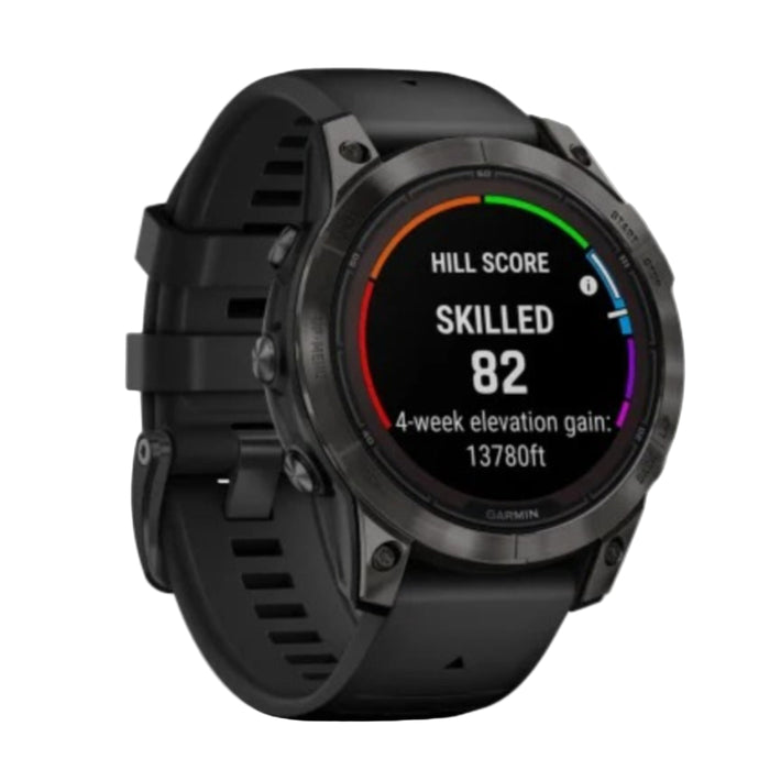 Garmin fenix 7 Pro Sapphire Solar Built-in Flashlight Solar Charging Capability Black Multisport GPS Smartwatch - 010-02777-10