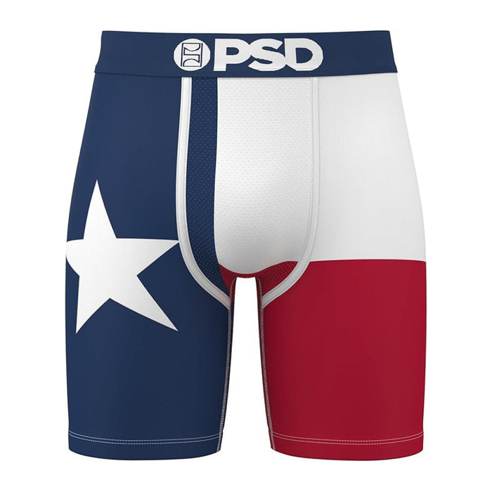 PSD Men's Multicolor Texas 7 Inch Inseam Moisture-Wicking 4-Way Stretch Boxer Briefs Small Underwear - 424180122-MUL-S