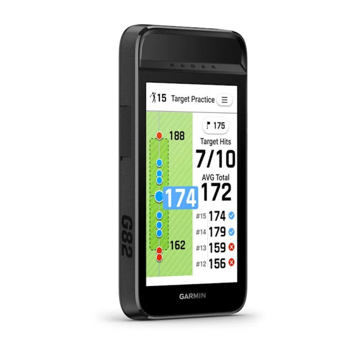 Garmin Unisex Black Large Color Touchscreen Premium GPS Handheld Approach® G82 Portable Golf Launch Monitor - 010-02943-00
