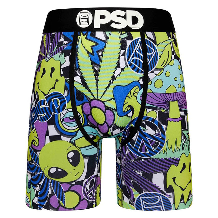 PSD Men's Multicolor Moisture-Wicking Fabric Psychotropic Boxer Brief Extra Large Underwear - 423180035-MUL-XL