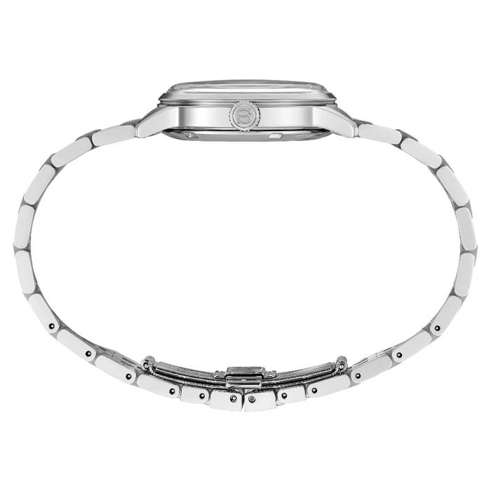 Seiko Men's Green Dial Silver Stainless Steel Band Analog Automatic Watch - SRPL63