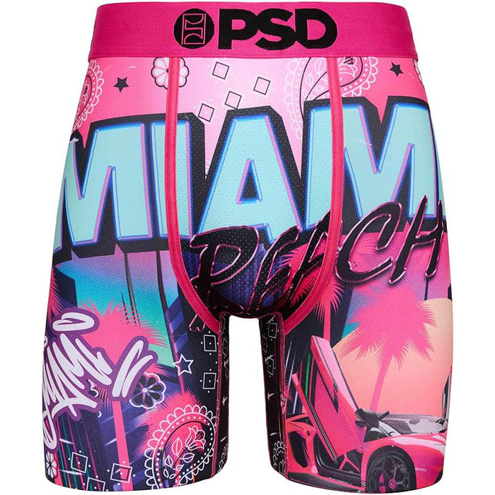PSD Men's Multicolor Miami Beach Boxer Briefs Large Underwear - 124180048-MUL-L