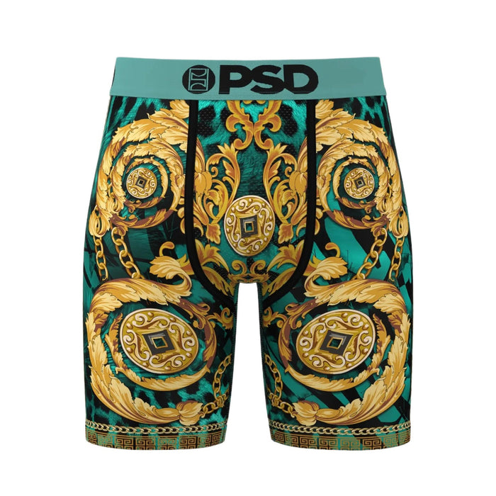 PSD Men's Multicolor Regal Cheetah Boxer Briefs Small Underwear - 424180059-MUL-S