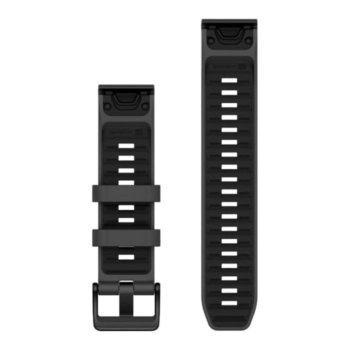 Garmin Unisex Graphite/Black Silicone 22MM QuickFit Watch Band - 010-13392-10