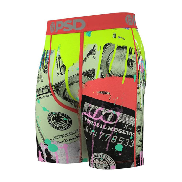 PSD Men's Multicolor Money Hype 3 Pack Boxer Brief Medium Underwear - 424180107-MUL-M