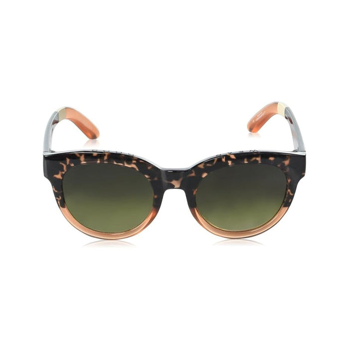 TOMS Women's Blonde Tort Apricot Crystal Fade Frame Olive Gradient Lens Florentin Round Sunglasses - 10020983