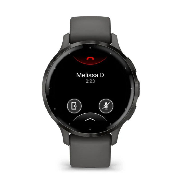 Garmin Venu 3S AMOLED Display Pebble Gray Silicone Band Advanced Health and Fitness Features Up to 10 Days of Battery GPS Smartwatch - 010-02785-00