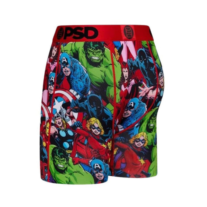 PSD Men's Multicolor Avengers Squad Boxer Briefs Underwear - 423180200-MUL