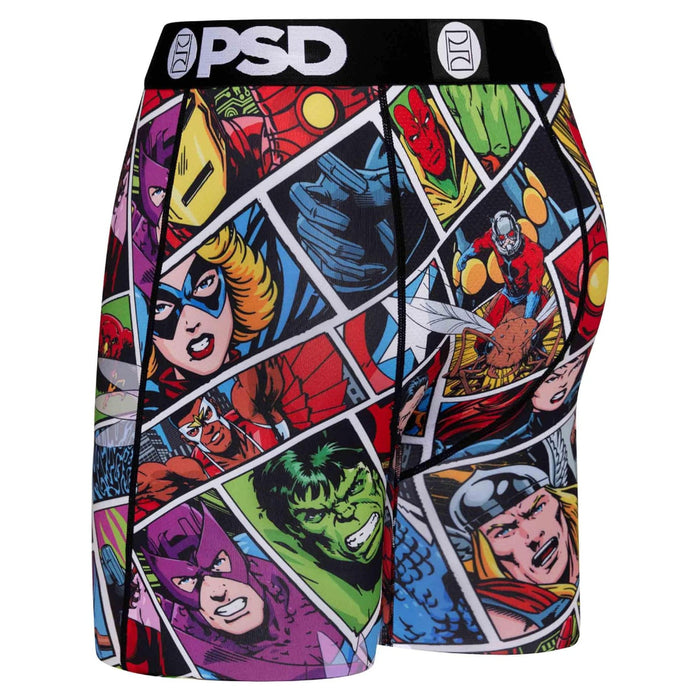 PSD Men's Multicolor Marvel Comic Boxer Briefs Underwear - 423180201-MUL