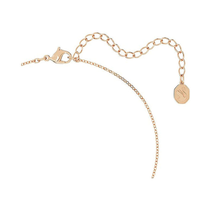 Swarovski Women's Clear Stones and Pearls in a Rose Gold-Tone Finished Setting Originally Y Pendant Necklace - 5669521