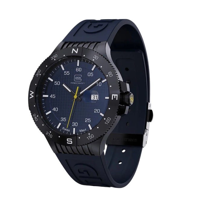 Glock Unisex Blue Dial Silicone Rubber Band Swiss Quartz Watch - GW-15-2-22