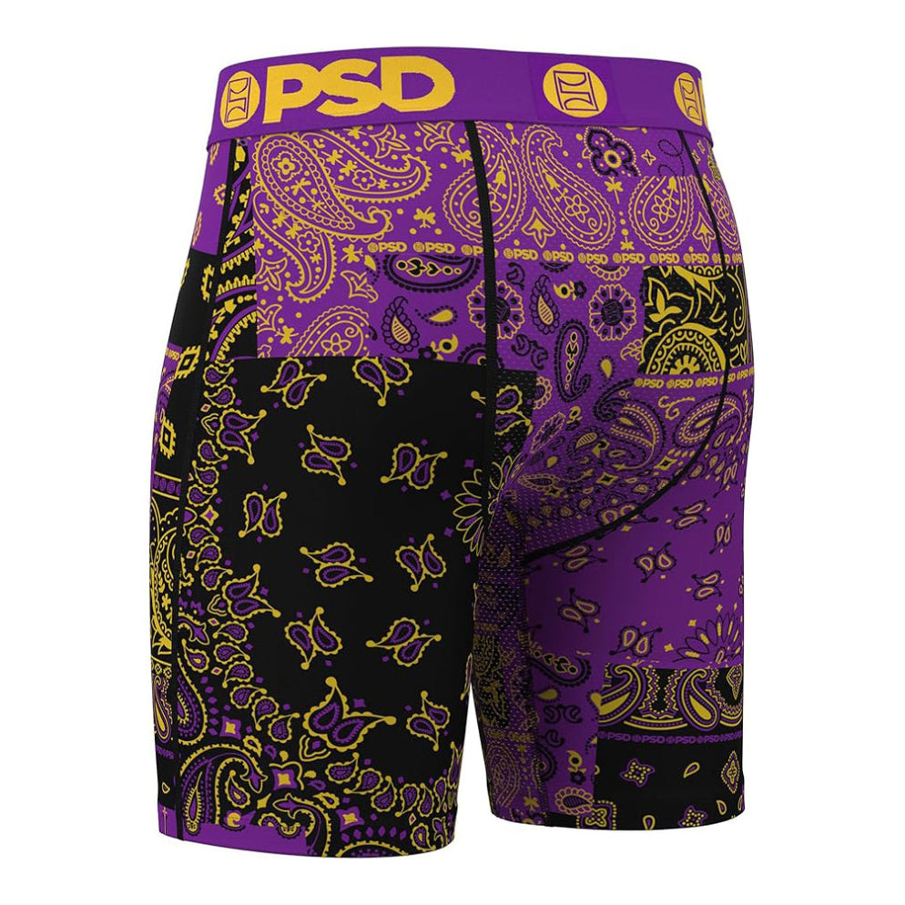 PSD Men's Multicolor Purple Maze Boxer Briefs Medium Underwear - 42518 ...