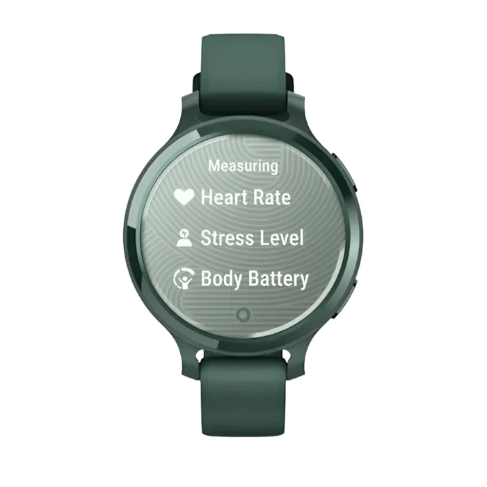 Garmin Lily 2 Active Women's Jasper Green With Jasper Green Silicone Band Built-in GPS Hidden Display Patterned Lens Up To 9 Days Battery Life Small And Stylish Smartwatch - 010-02891-02