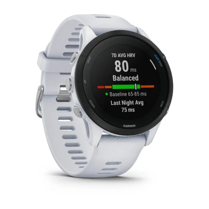Garmin Forerunner 255 Whitestone Music Advanced Insights Long-Lasting Battery GPS Running Smartwatch - 010-02641-21