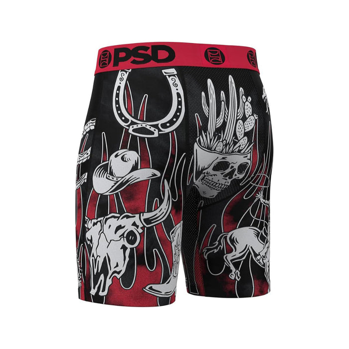 PSD Men's Multicolor Cowboy Print Boxer Briefs Extra Large Underwear - 125180222-MUL-XL