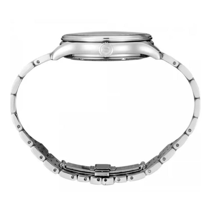 Seiko Men's Light Blue Dial Silver Stainless Steel Band Analog Automatic Watch - SRPF53